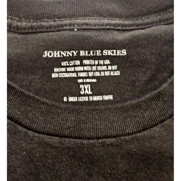 Rare Johnny Blue Skies "WHY NOT?" 2024 Tour T-Shirt - Black - Size 3XL - Picture 4 of 6
